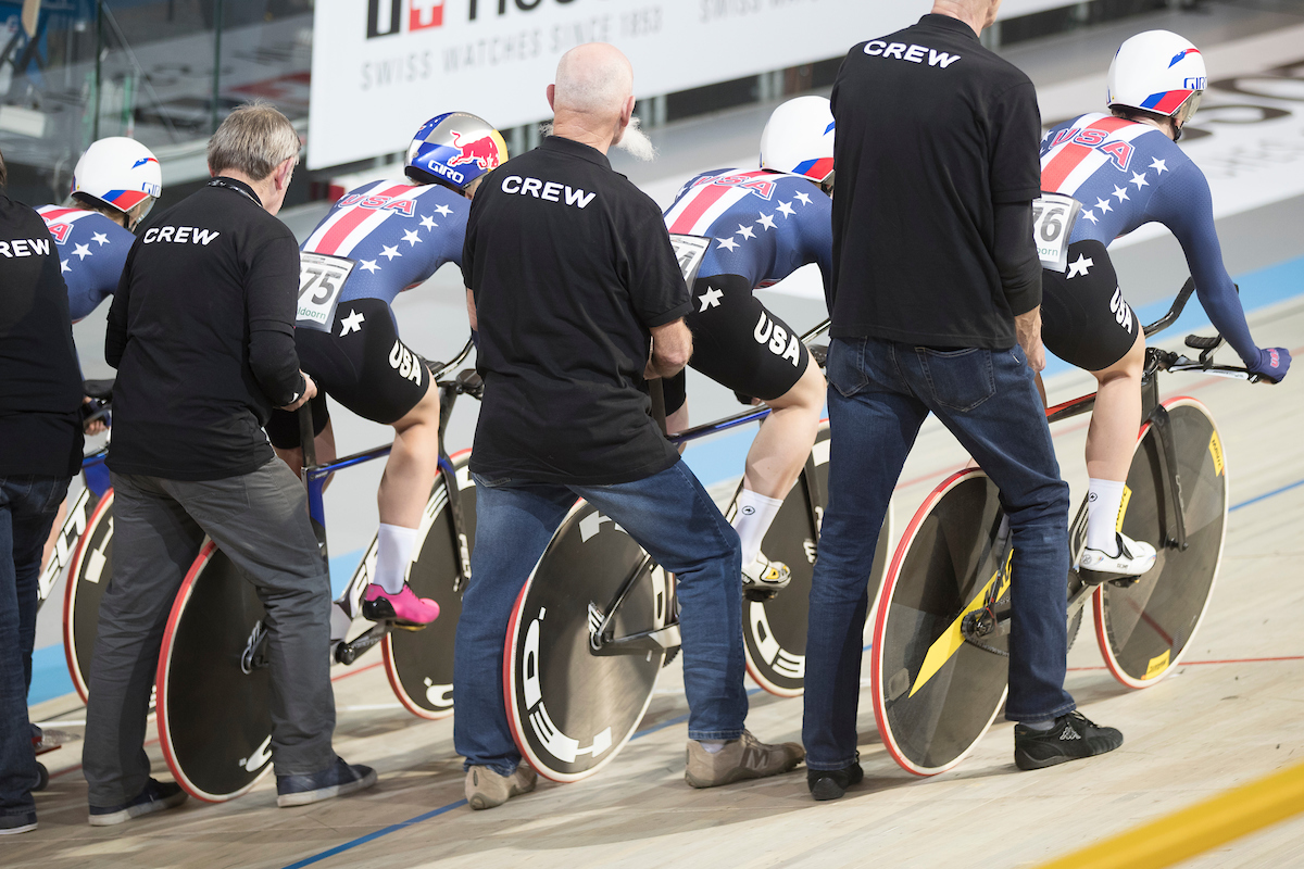 28-02-2018 track cycling world championships / team USA / photo: Wouter Roosenboom