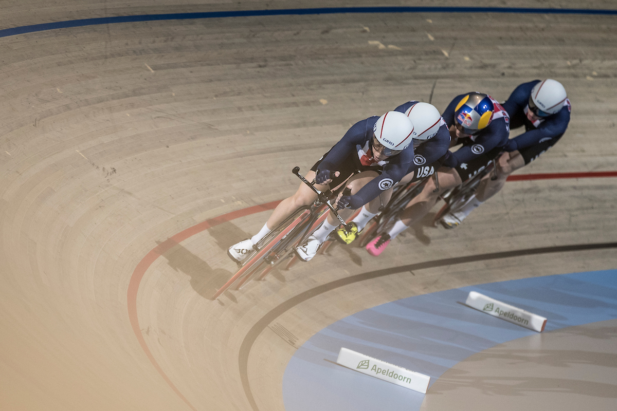 28-02-2018 track cycling world championships / team USA / photo: Wouter Roosenboom